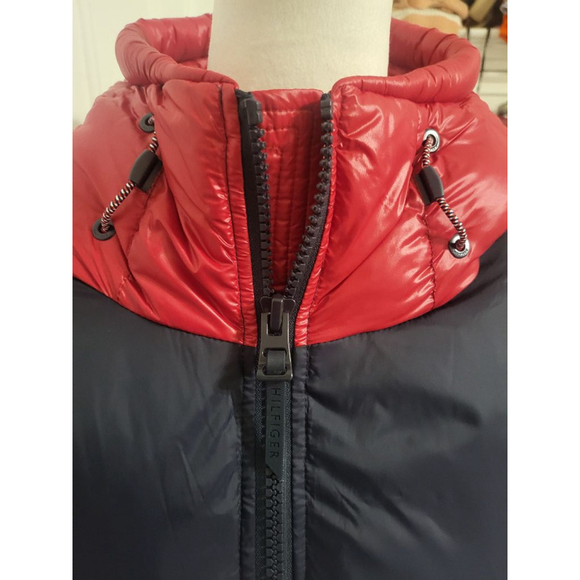 Men's Tommy Hilfiger Jacket, Red, Navy, Size L - Picture 7 of 10